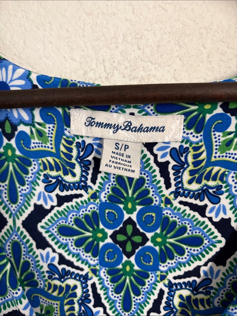 Tommy Bahama Blue Green Medallion Print Wide Leg Jumpsuit Size Small Resort - Picture 4 of 10